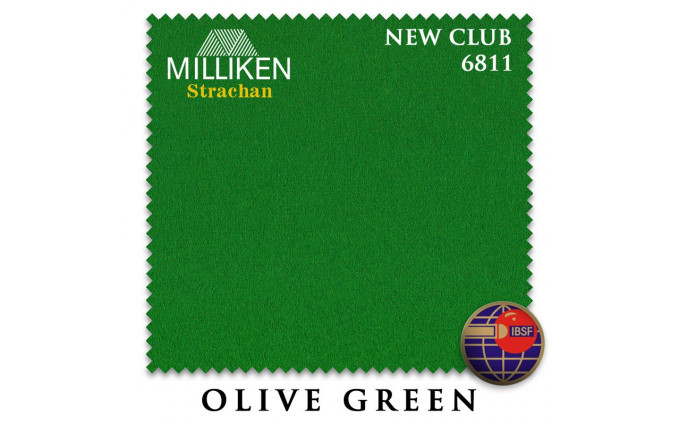 Сукно Milliken Strachan Snooker 6811 New Club 196см Olive Green