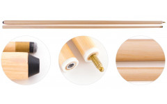 Кий для снукера 2-pc (удлиненный - 226 cм, коричневый) Кий для снукера 2-pc (удлиненный - 226 cм, коричневый)